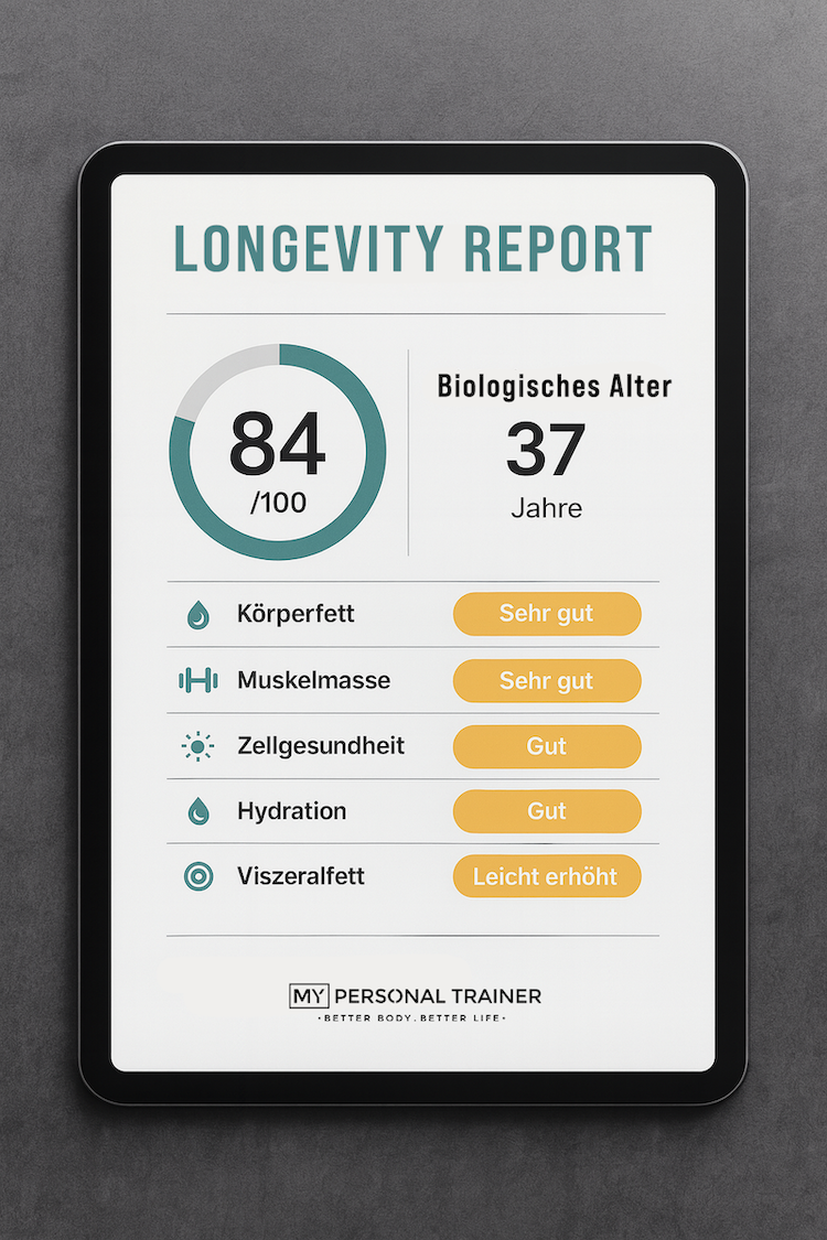 Longevity Analyse & Persönlicher Gesundheitsreport (inkl. BIA-Messung)