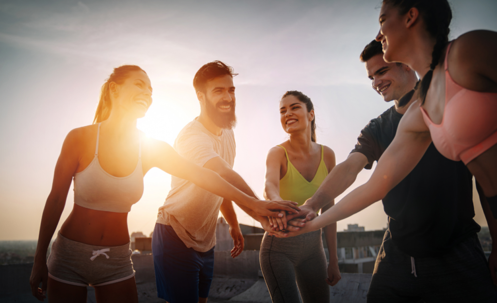 firmenfitness in der gruppe