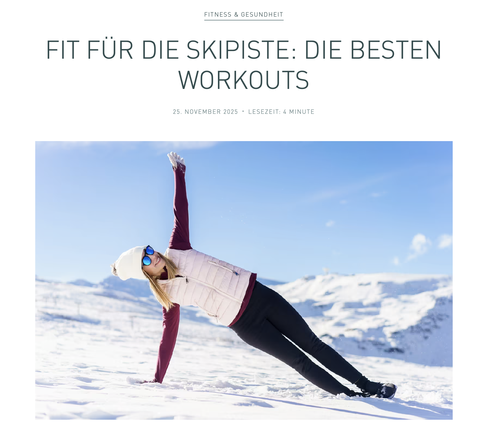 fit für die skipiste skigymnastik