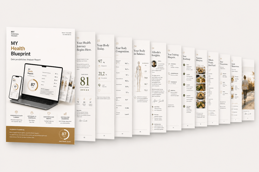 MY Health Blueprint Report als hochwertiges digitales Mockup